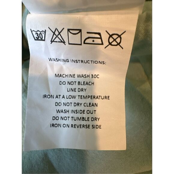 Anthropologie LAIA Womens Eyelets Off The Shoulder Ashtabula Crop Top Sage Small - Picture 10 of 10